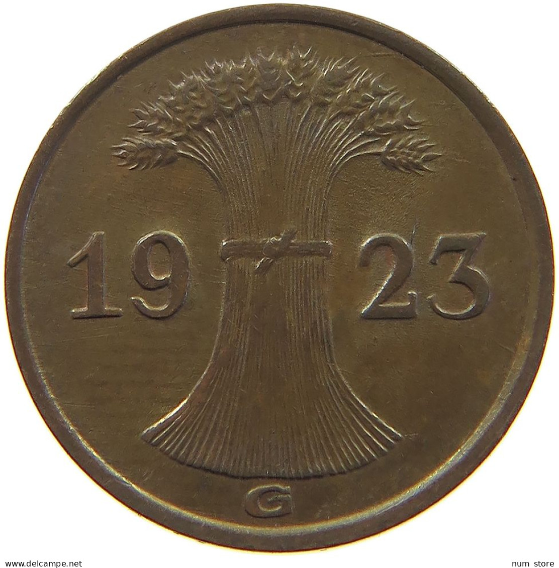 WEIMARER REPUBLIK PFENNIG 1923 G  #c079 0323 - 1 Renten- & 1 Reichspfennig