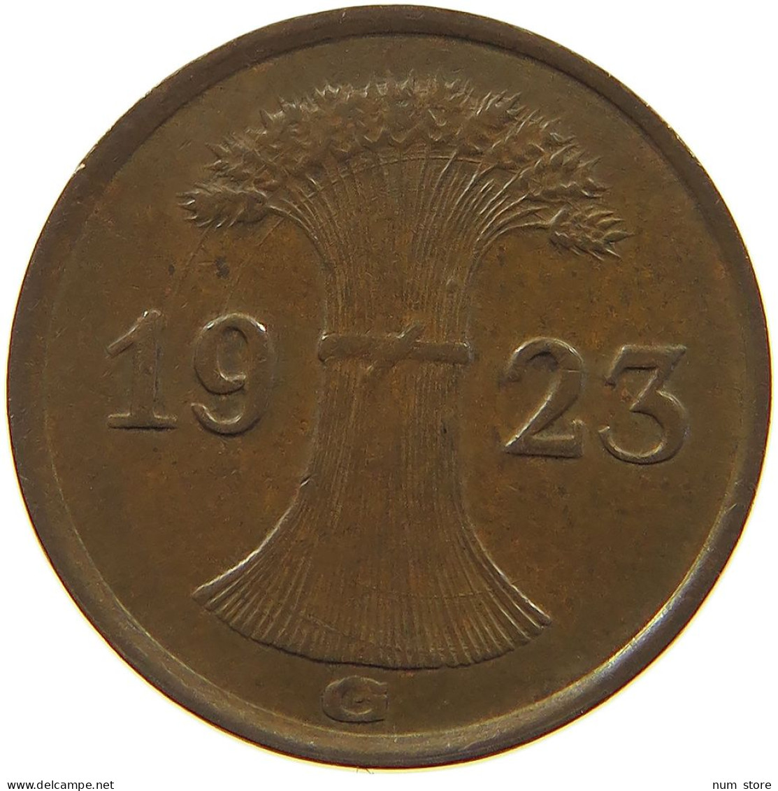 WEIMARER REPUBLIK PFENNIG 1923 G  #c079 0321 - 1 Renten- & 1 Reichspfennig
