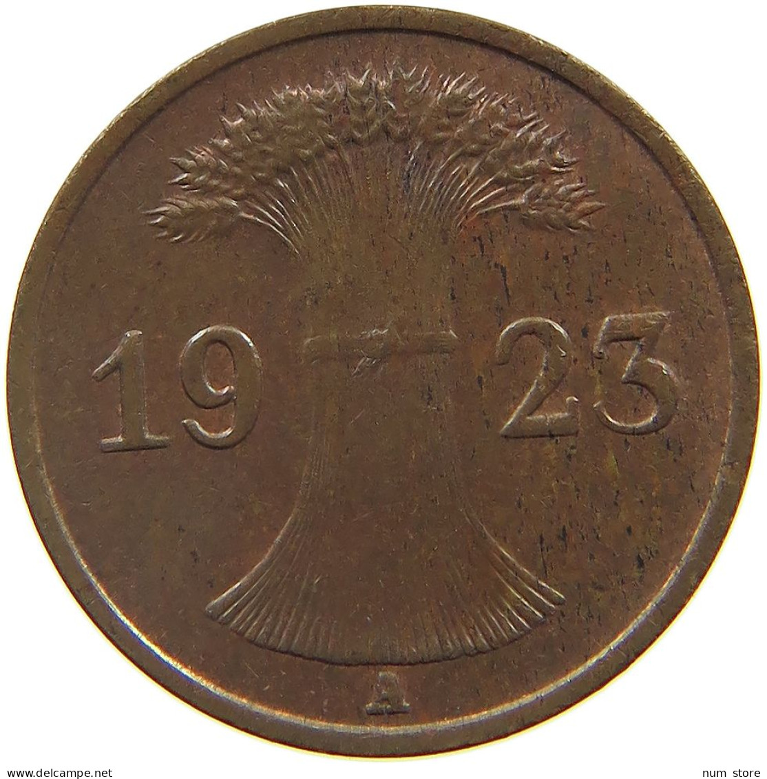 WEIMARER REPUBLIK PFENNIG 1923 A  #a076 0201 - 1 Renten- & 1 Reichspfennig