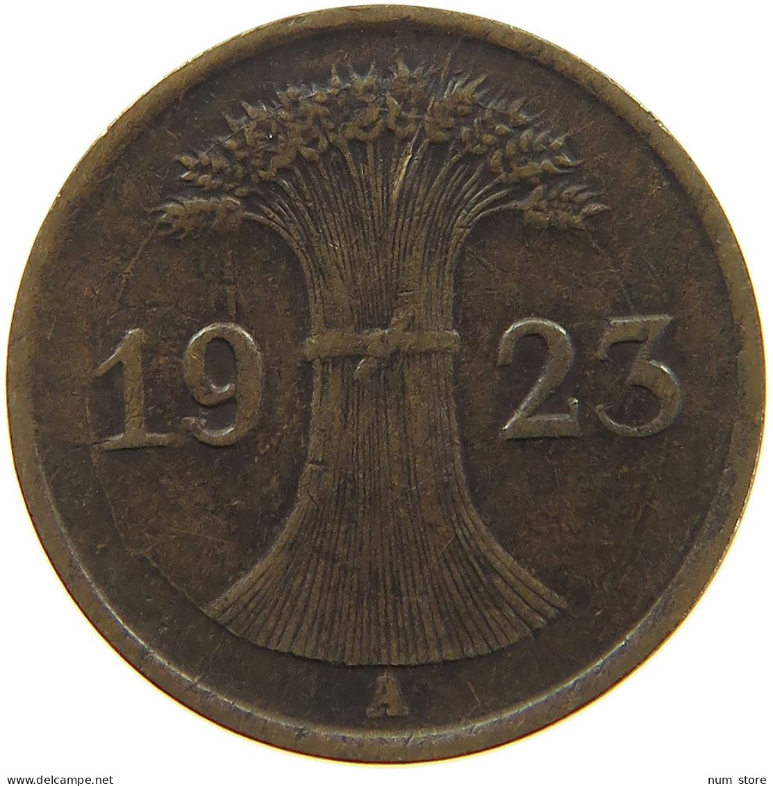 WEIMARER REPUBLIK PFENNIG 1923 A  #a074 0675 - 1 Renten- & 1 Reichspfennig