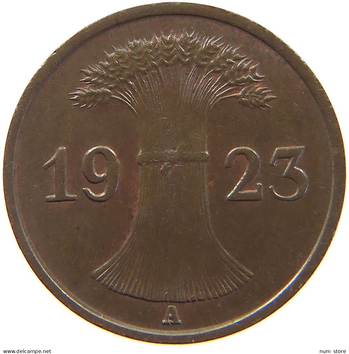 WEIMARER REPUBLIK PFENNIG 1923 A  #a067 0347 - 1 Rentenpfennig & 1 Reichspfennig