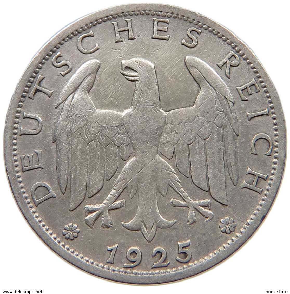 WEIMARER REPUBLIK MARK 1925 A  #c049 0067 - 1 Mark & 1 Reichsmark