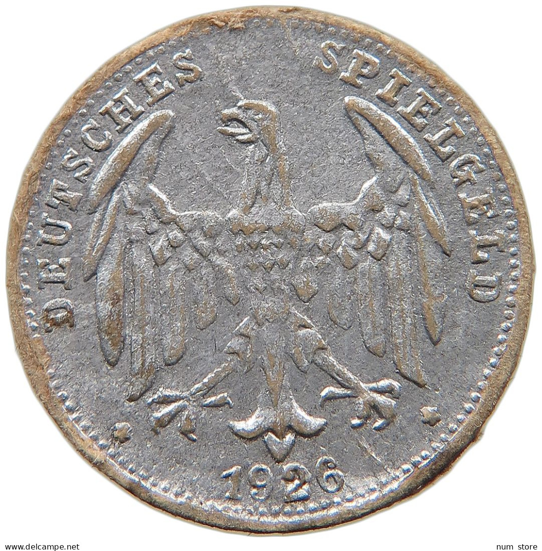 WEIMARER REPUBLIK MARK 1926 ZEITGENÖSSISCHE FÄLSCHUNG, PAPIER #tm7 0069 - 1 Mark & 1 Reichsmark