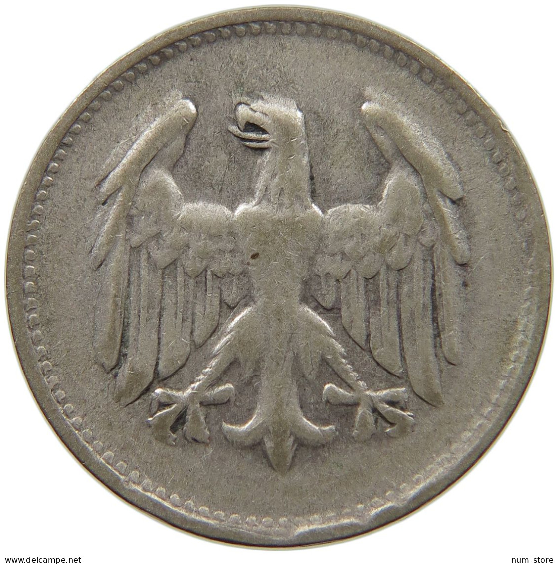 WEIMARER REPUBLIK MARK 1924 D  #c002 0081 - 1 Mark & 1 Reichsmark