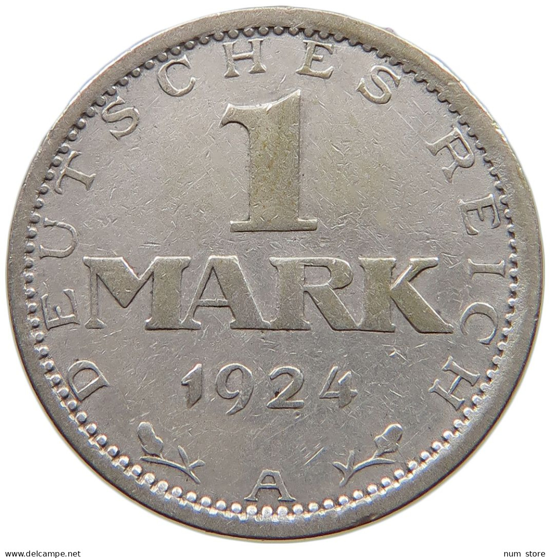 WEIMARER REPUBLIK MARK 1924 A  #a090 0903 - 1 Marco & 1 Reichsmark