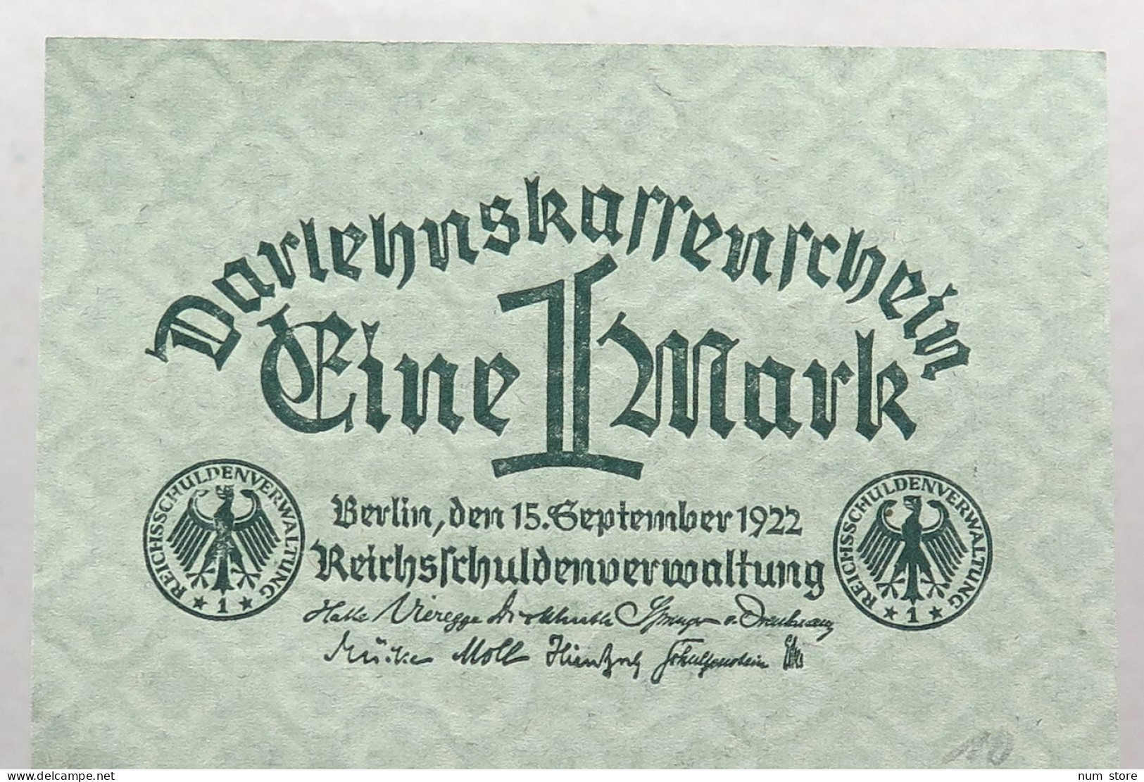 WEIMARER REPUBLIK MARK 1922  #alb052 0669 - 1 Mark