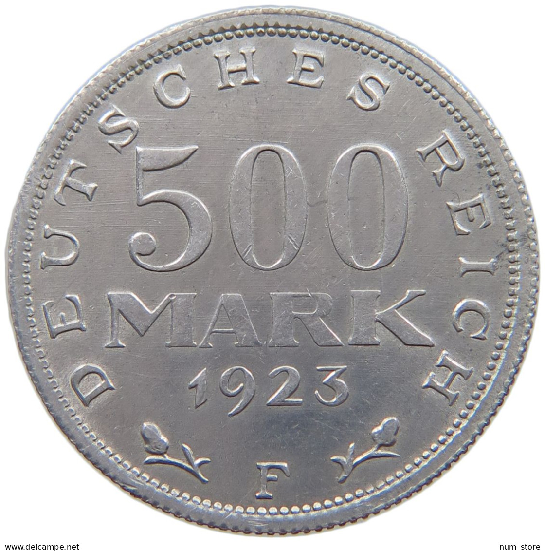 WEIMARER REPUBLIK 500 MARK 1923 F  #a088 0375 - 200 & 500 Mark