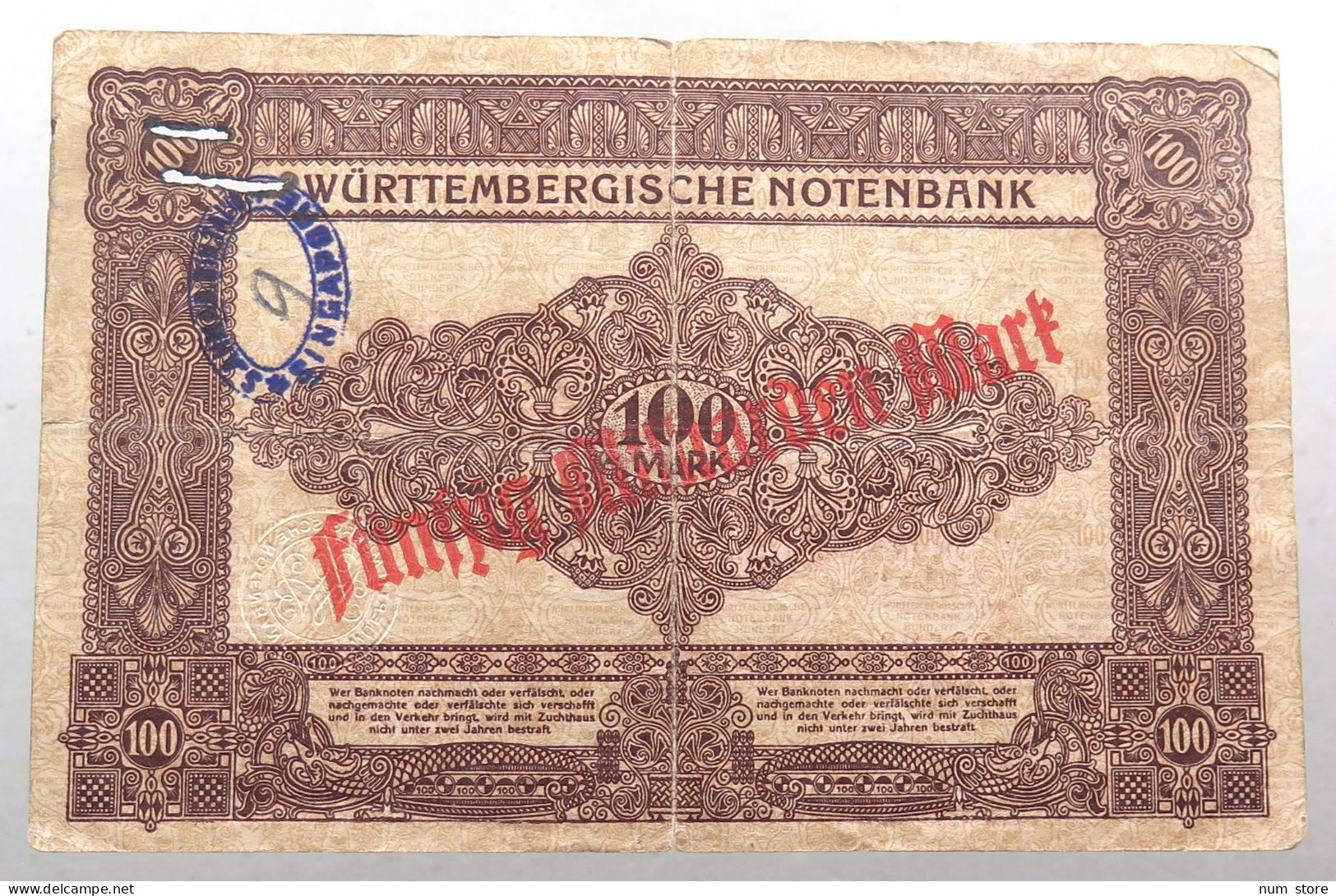 WEIMARER REPUBLIK 500 MILLIARDEN MARK 1923 SINGAPORE #alb052 0817 - 500 Miljard Mark