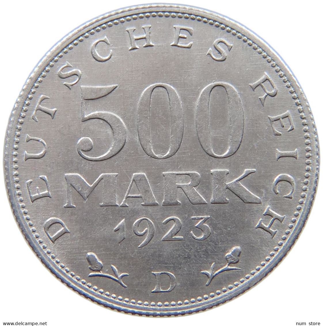 WEIMARER REPUBLIK 500 MARK 1923 D  #a088 0365 - 200 & 500 Mark