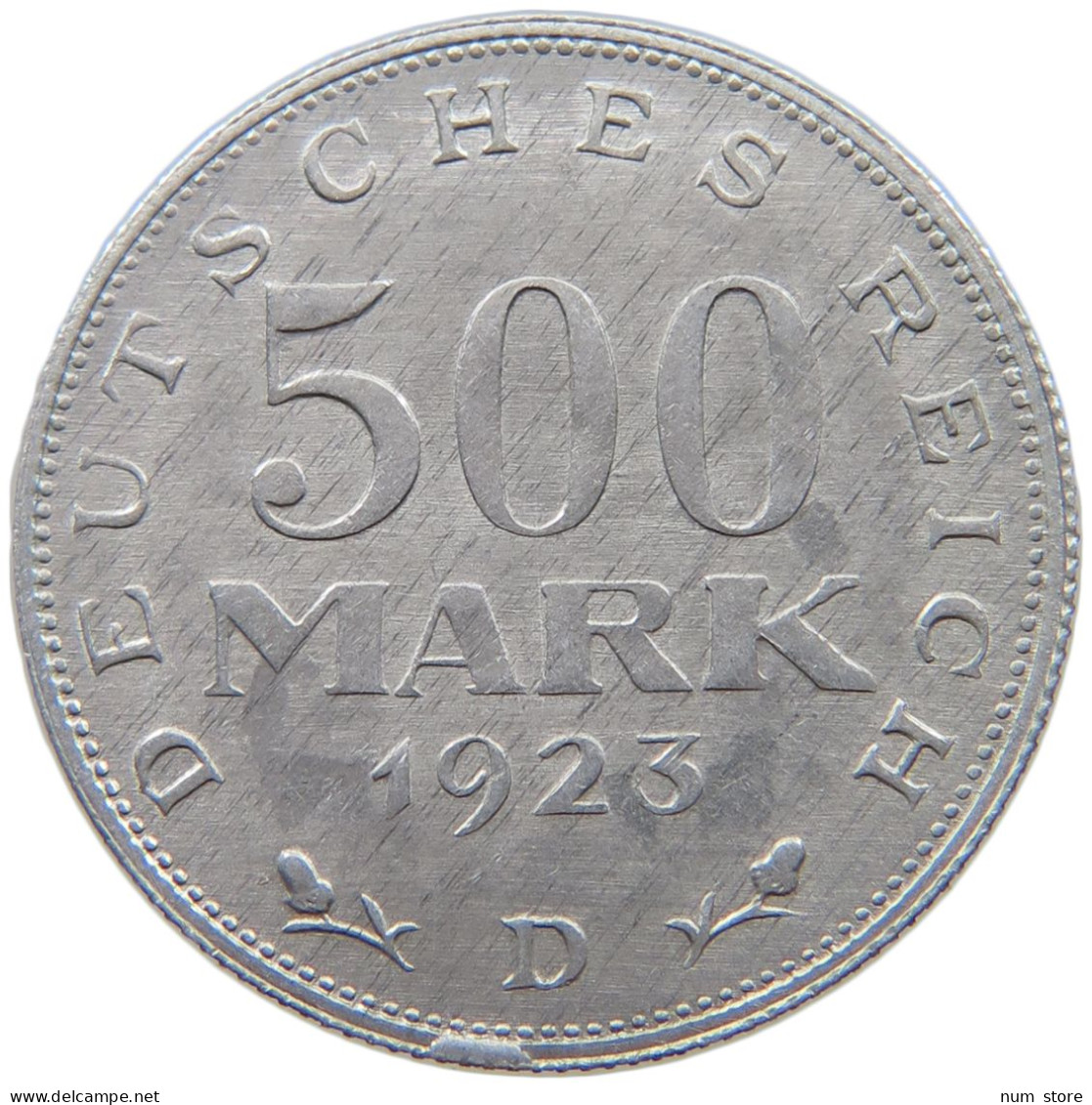 WEIMARER REPUBLIK 500 MARK 1923 D  #a088 0373 - 200 & 500 Mark