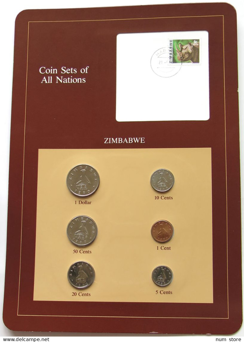 ZIMBABWE SET 1980-1983 FRANKLIN MINT #bs09 0057 - Simbabwe