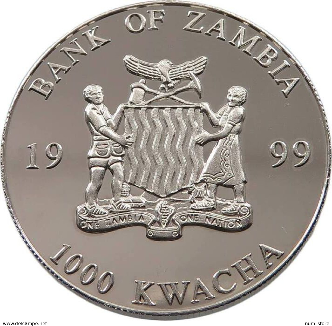 ZAMBIA 1000 KWACHA 1999  #alb062 0203 - Zambia