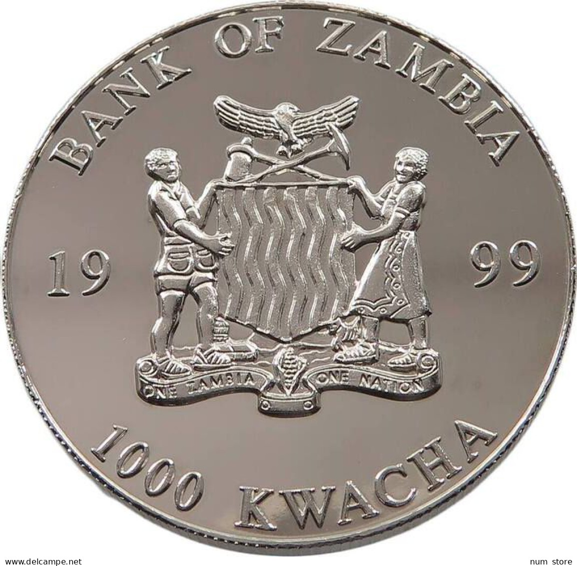 ZAMBIA 1000 KWACHA 1999  #alb062 0205 - Sambia