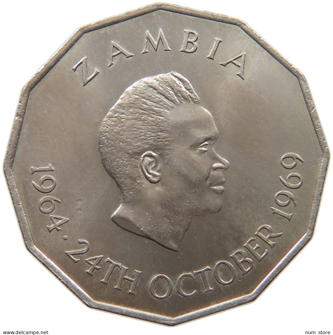 ZAMBIA 50 NGWEE 1969  #c015 0367 - Sambia
