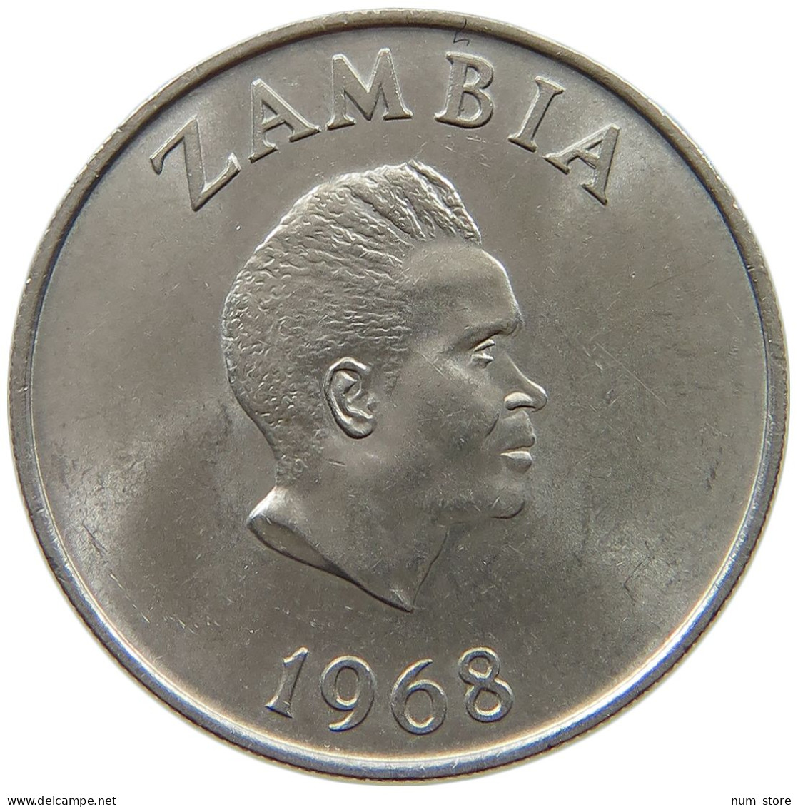 ZAMBIA 10 NGWEE 1968  #a089 0691 - Zambie