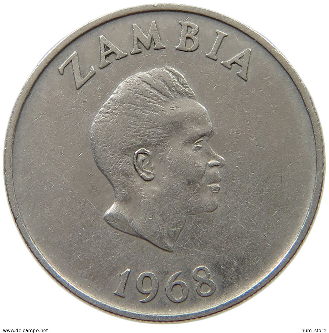 ZAMBIA 10 NGWEE 1968  #a015 0693 - Zambia
