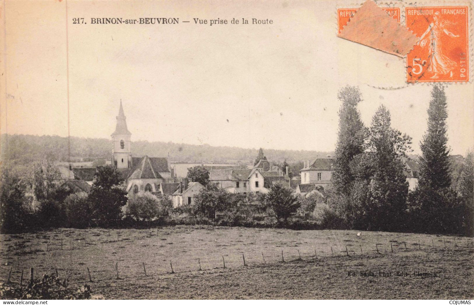 58 - BRINON SUR BEUVRON _S24374_ Vue Prise De La Route - Brinon Sur Beuvron