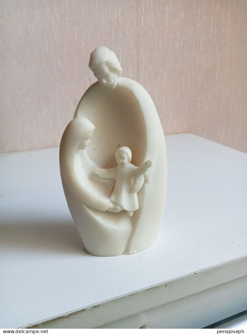 Statuette Religieux En Marbre De Carrare Hauteur 13,5 Cm X 7,5 Cm - Jugendstil / Art Déco