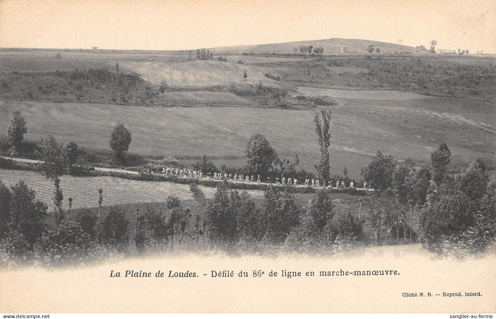 CPA 43 LA PLAINE DE LOUDES / DEFILE DU 86e DE LIGNE EN MARCHE MANOEUVRE - Sonstige & Ohne Zuordnung