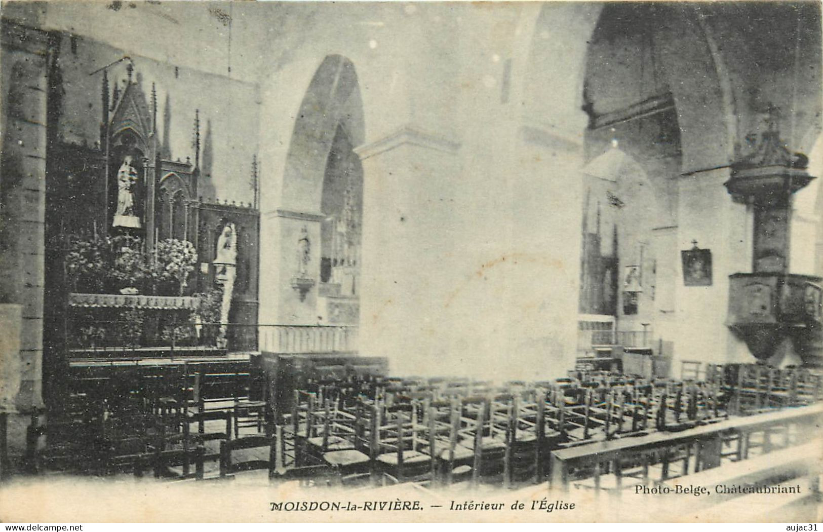 Dép 44 - Moisdon La Rivière - Intérieur De L'église - état - Moisdon La Riviere