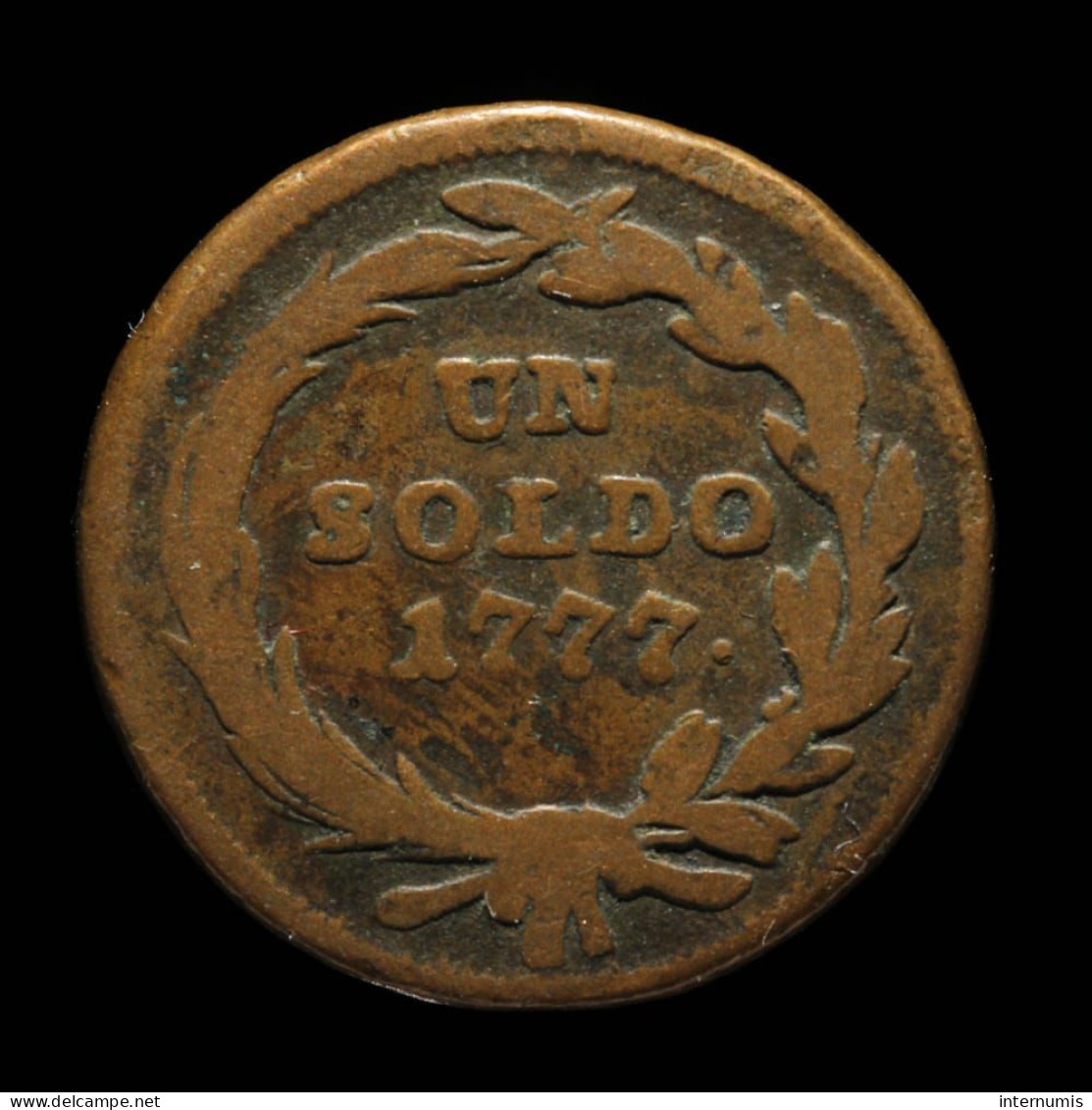 Italie / Italy, Maria Theresia - Milan, 1 Soldo, 1777, S, Cuivre (Copper), TB+ (VF), KM#186 - Otros & Sin Clasificación