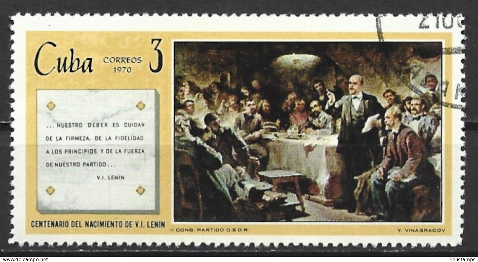 Cuba 1970. Scott #1518 (U) Lenin Birth Anniv. - Usados