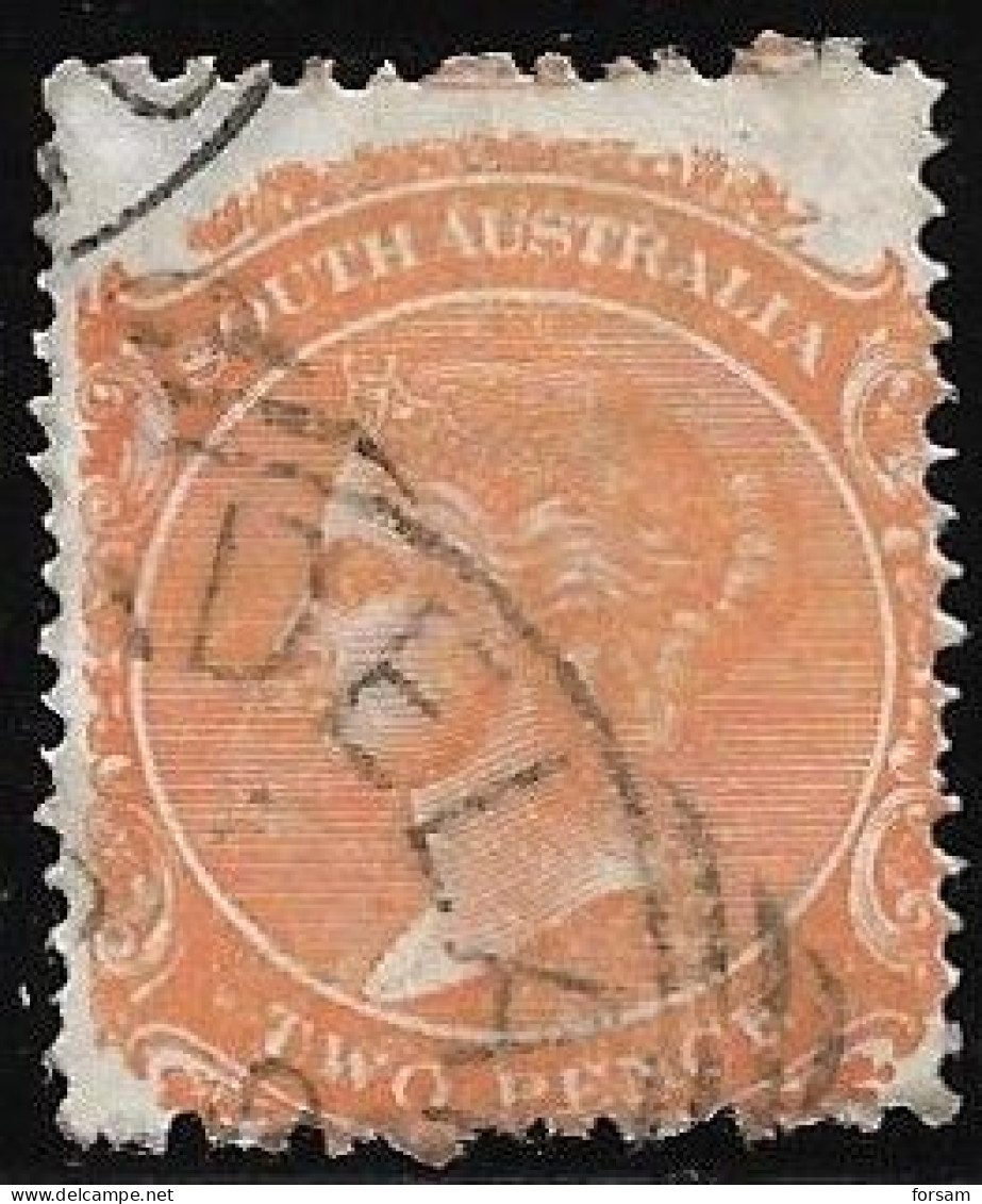 SOUTH AUSTRALIA..1868..Michel # 34 C...used. - Oblitérés