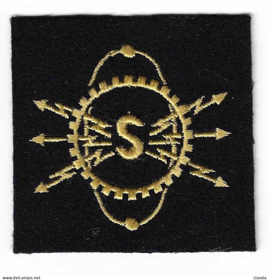 CB93 - MARINE FRANÇAISE - INSIGNE DE SPECIALITÉ - ELECTROTECHNICIEN DE SECURITE - OFFICIER MARINIER - Ecussons Tissu