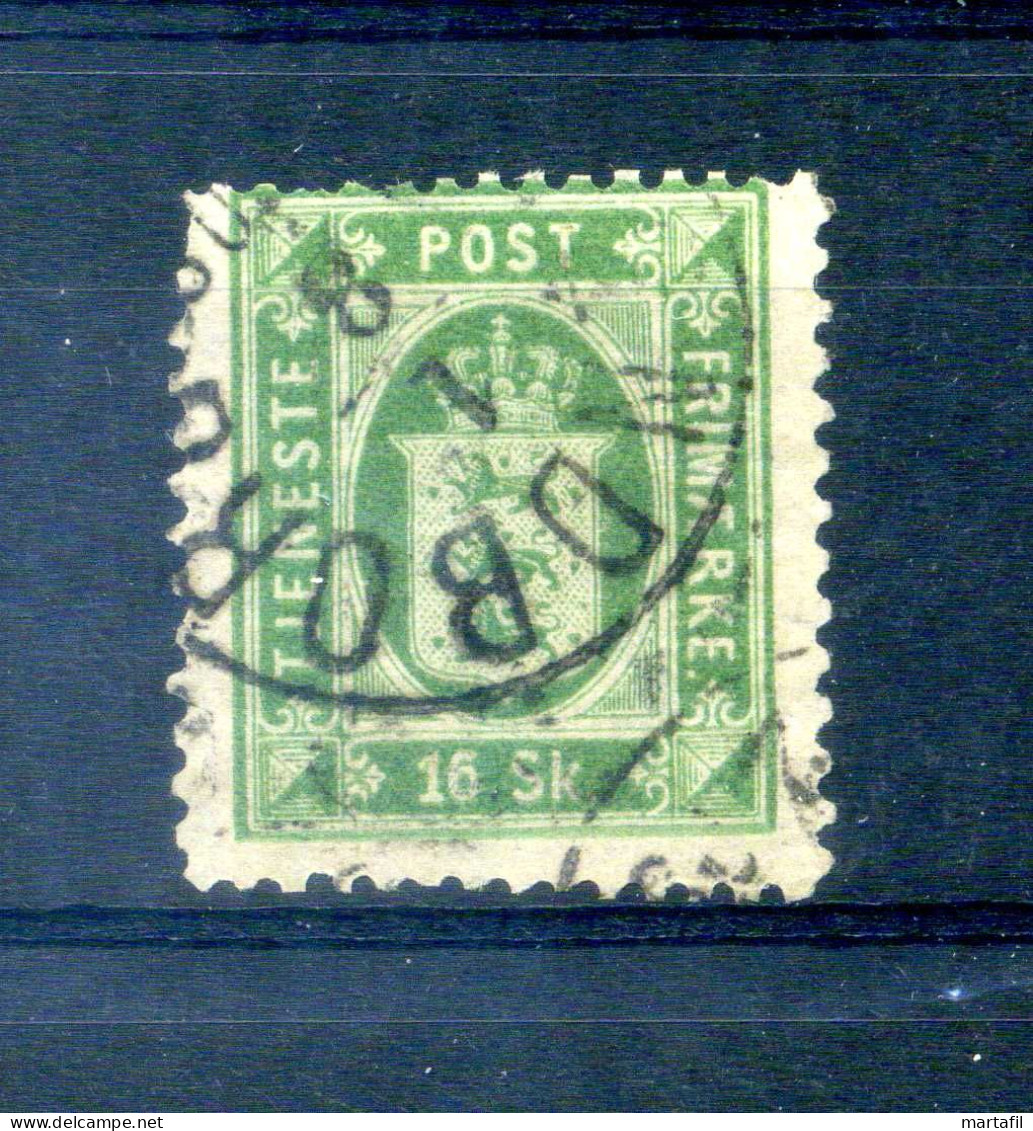 1871 DANIMARCA N.3 Servizio USATO 16sk. - Oficiales