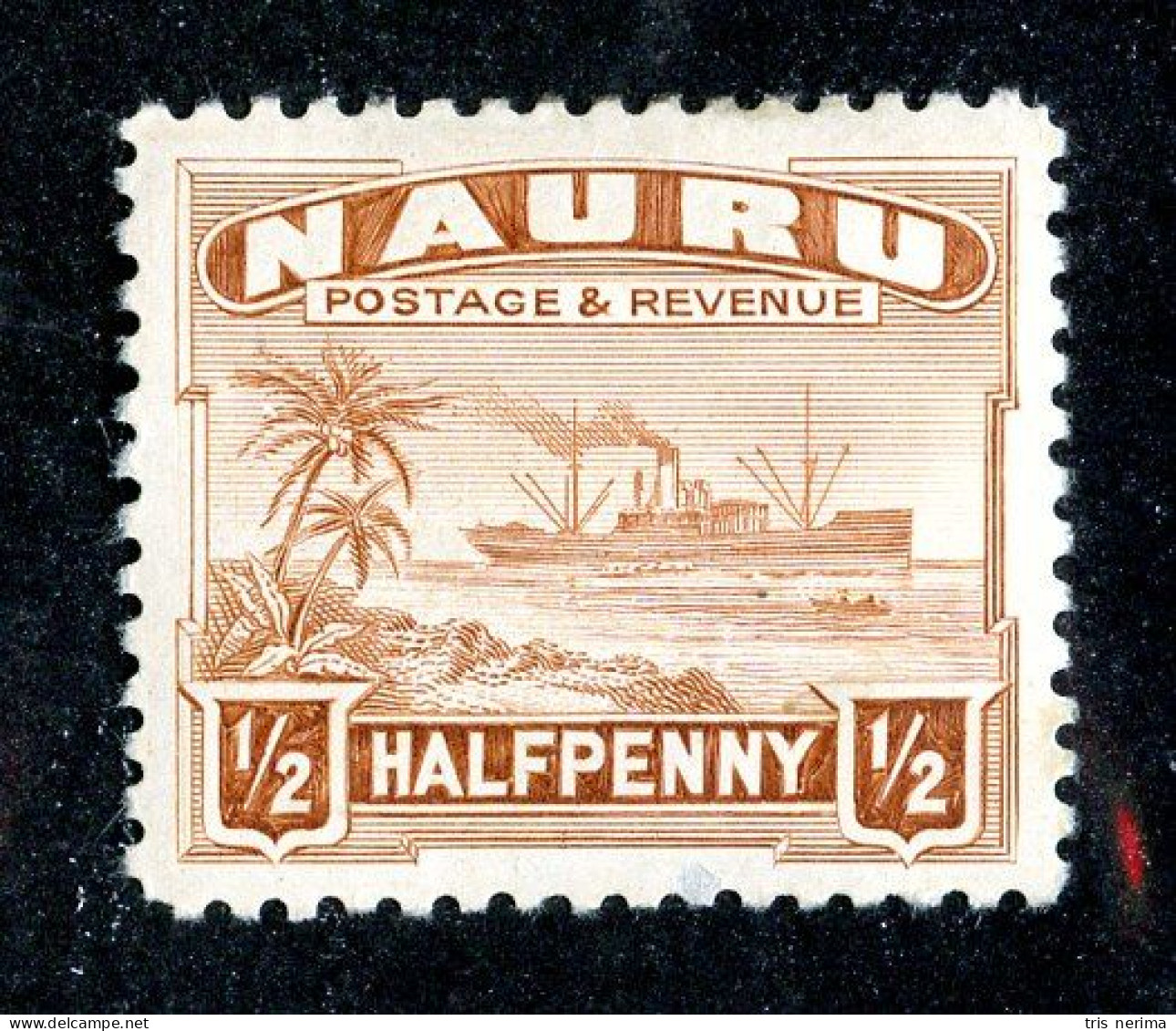 7544 BCx Nauru 1937 Scott # 17 M* (offers Welcome) - Nauru