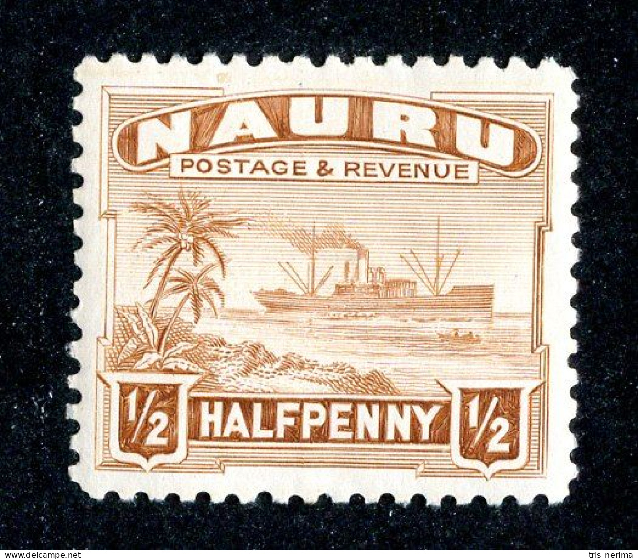 7545 BCx Nauru 1937 Scott # 17 M* (offers Welcome) - Nauru