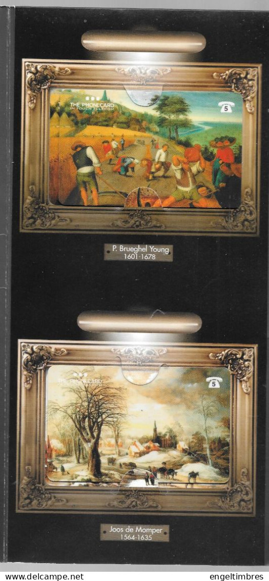 Belgiê -  Les Grand S Maîtres De La Peinture  TELEFOON KAARTEN  (6)  -,in Folder  ZIE SCAN/notes - Avec Puce