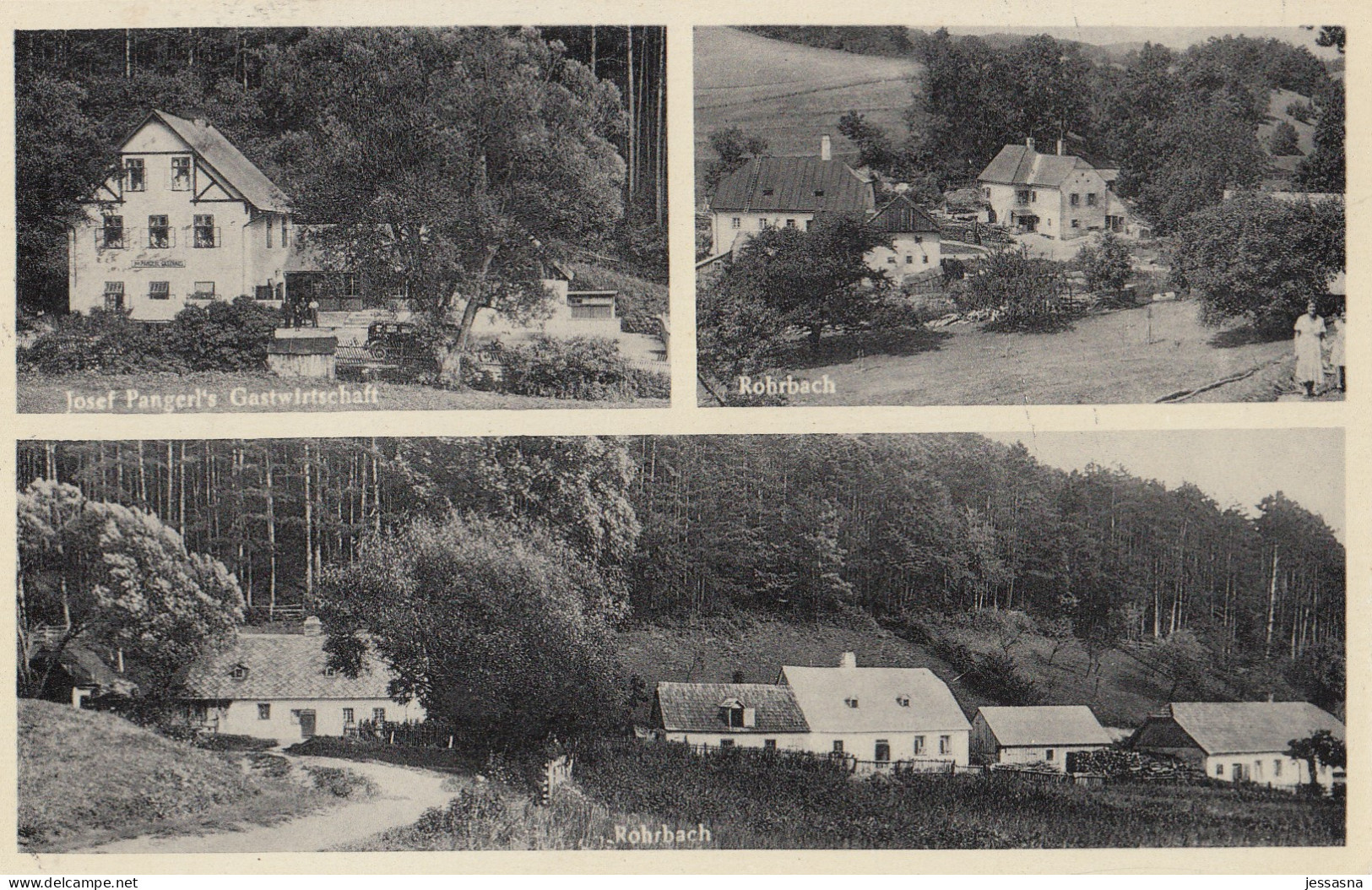 AK - ROHRBACH - Post Neuhaus A. D. Triesting - Mehrbild Der Rotte Mit Gastwirtschaft 1940 - Lilienfeld