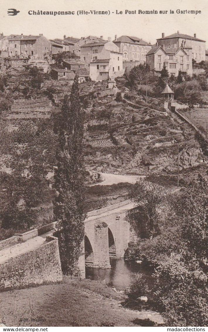 Chateauponsac  (87 -  Haute-Vienne ) Le Pont Romain Sur La Gartempe - Chateauponsac