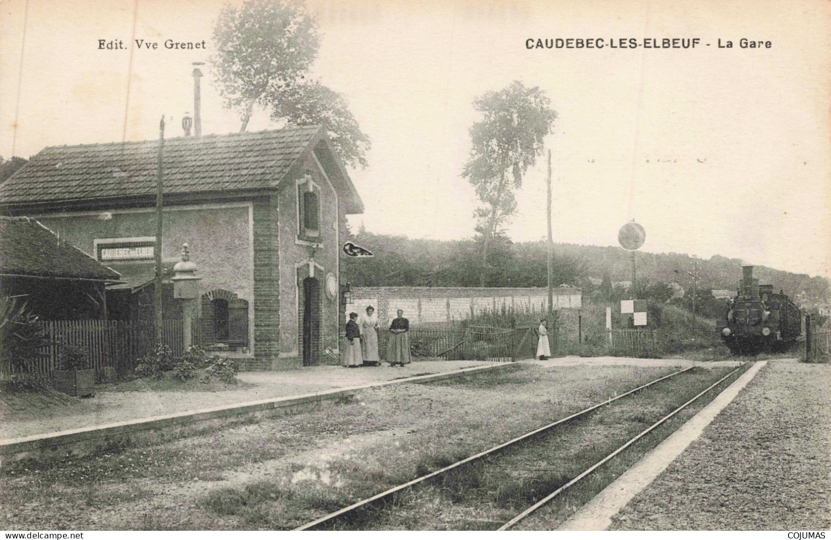 76 - CAUDEBEC LES ELBEUF _S24412_ La Gare - Train - Caudebec-lès-Elbeuf