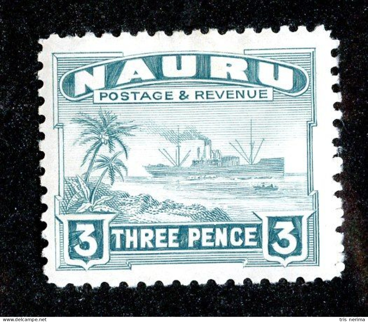 7553 BCx Nauru 1948 Scott # 22a M* (offers Welcome) - Nauru