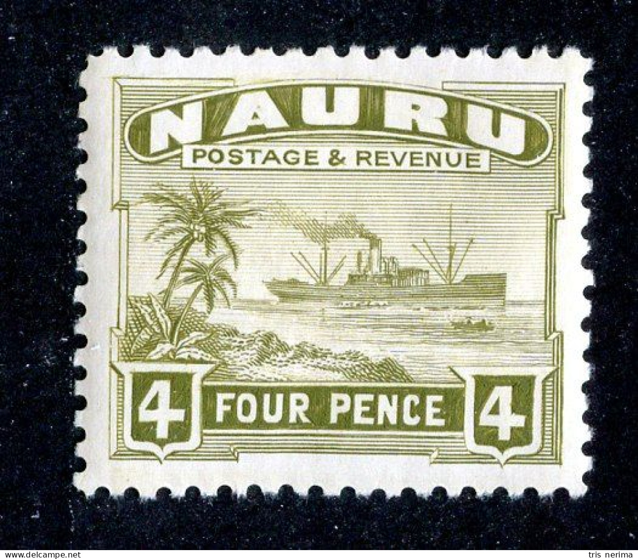 7554 BCx Nauru 1937 Scott # 23a M* (offers Welcome) - Nauru