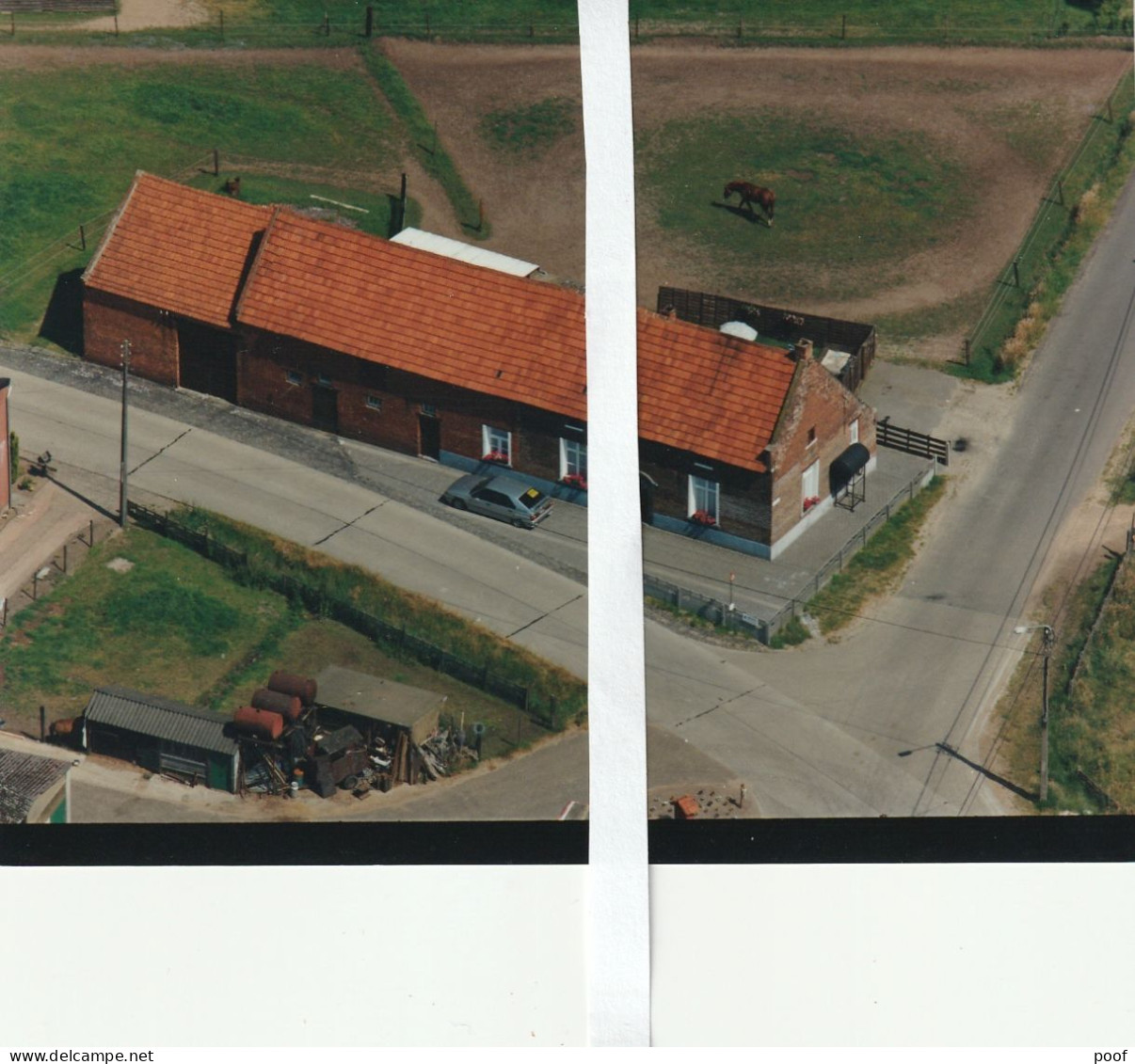 Eindhout  Hoek Poeleinde --- Oude Veerlebaan  -----   Luchtfoto - Laakdal