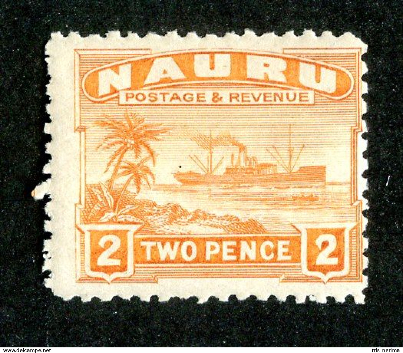 7564 BCx Nauru 1924 Scott # 20 M* (offers Welcome) - Nauru