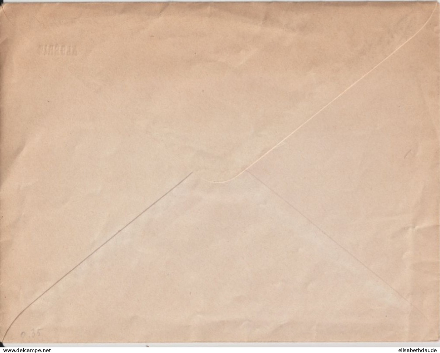 ALGERIE - 1924 - ENVELOPPE ENTIER SEMEUSE SURCHARGEE NEUVE - Briefe U. Dokumente