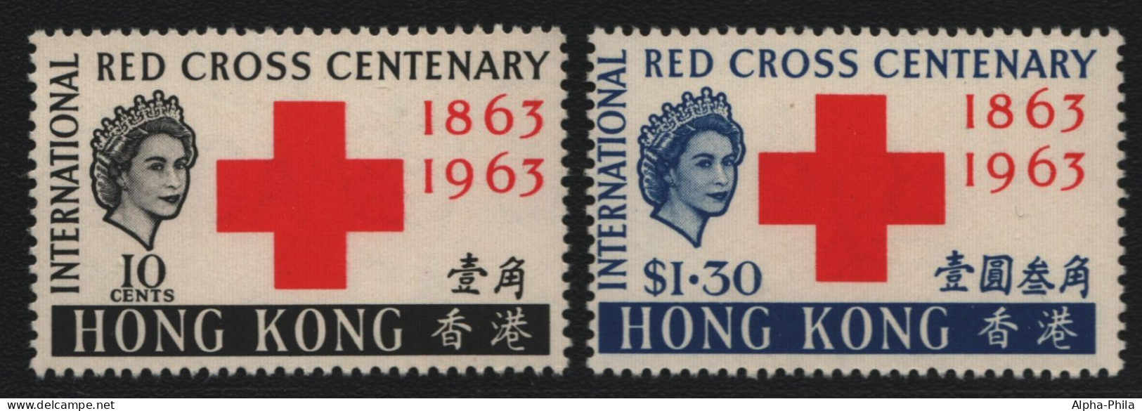 Hongkong 1963 - Mi-Nr. 212-213 ** - MNH - Rotes Kreuz / Red Cross - Ungebraucht