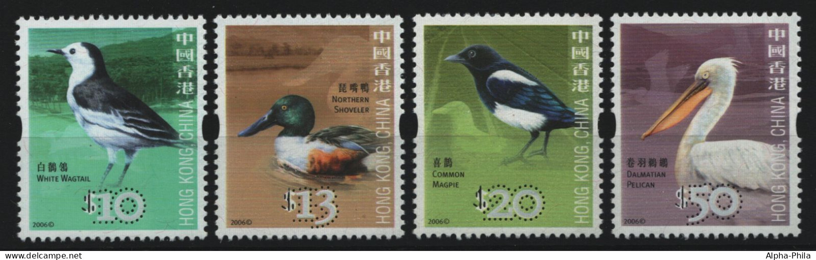 Hongkong 2006 - Mi-Nr. 1399-1402 ** - MNH - Vögel / Birds - Unused Stamps