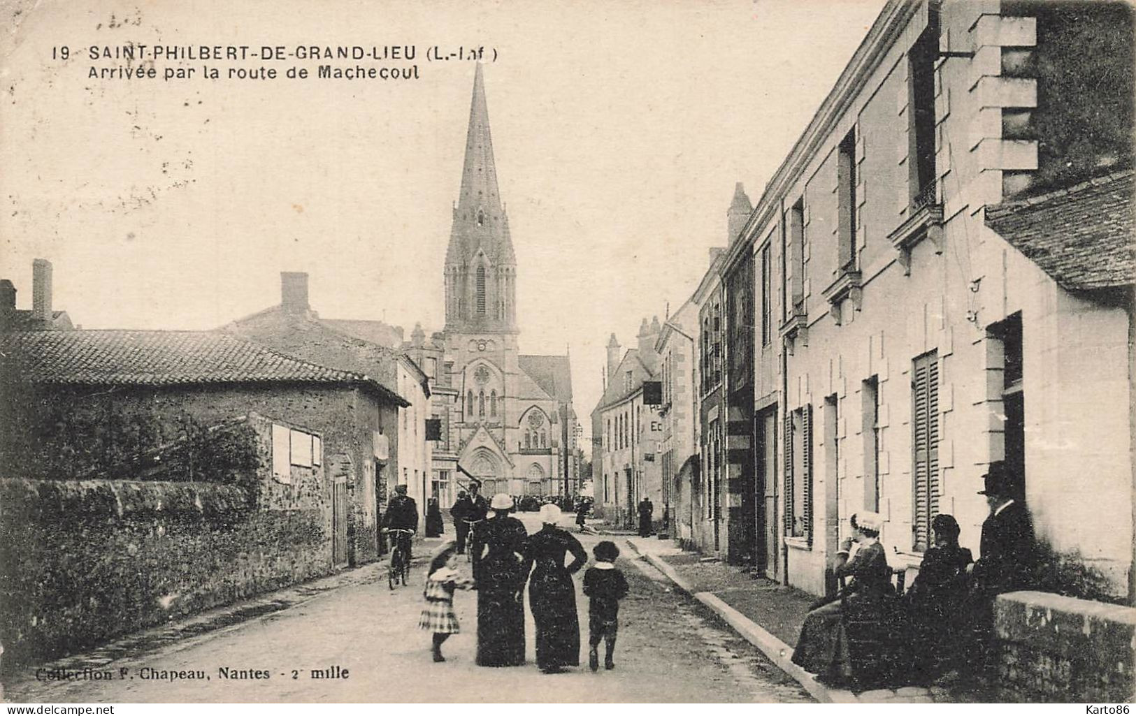 St Philbert De Grand Lieu * Arrivée Par La Route De Machecoul * Villageois - Saint-Philbert-de-Grand-Lieu