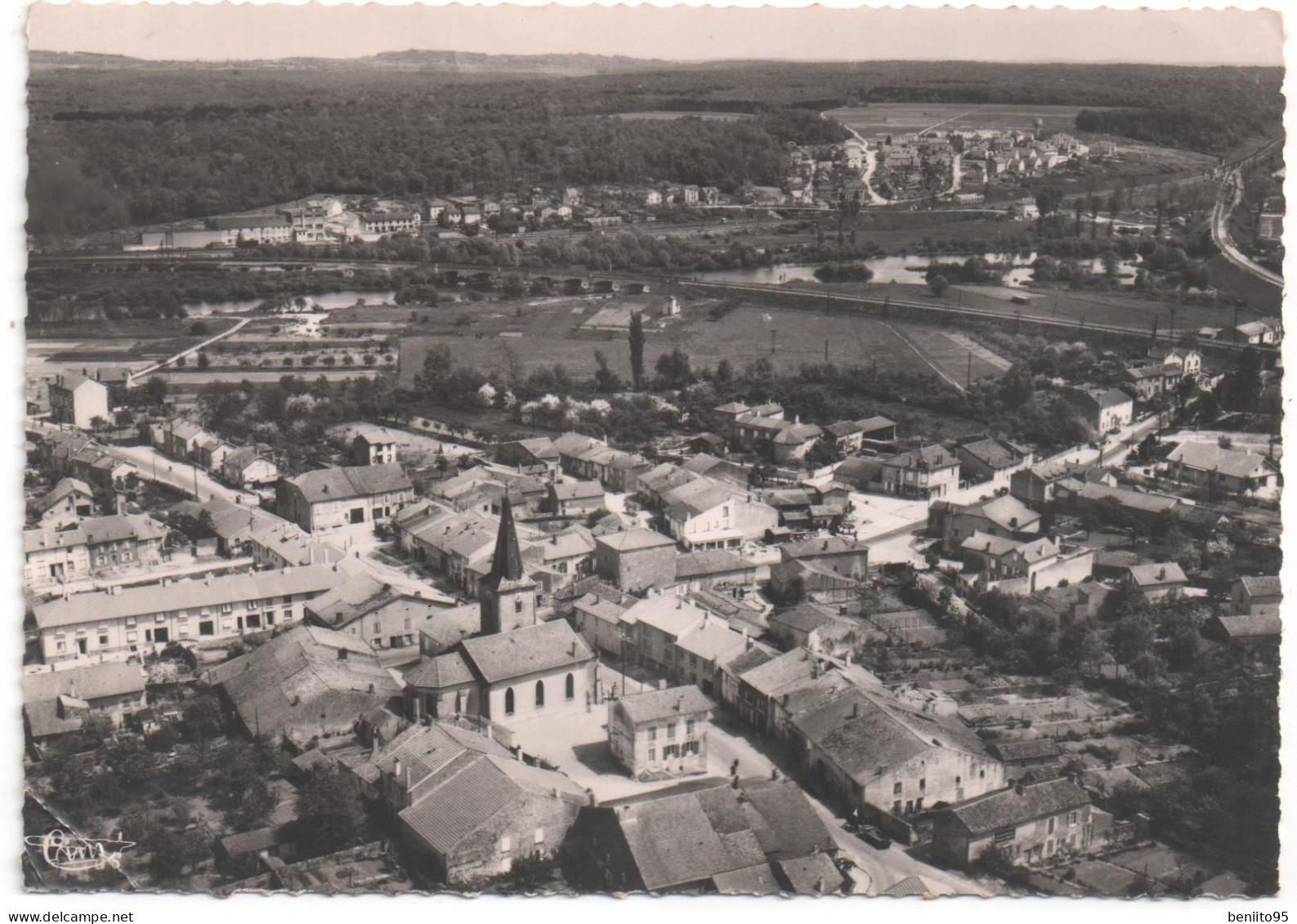 CPSM De DAMELEVIERES - Vue Aérienne. - Andere & Zonder Classificatie