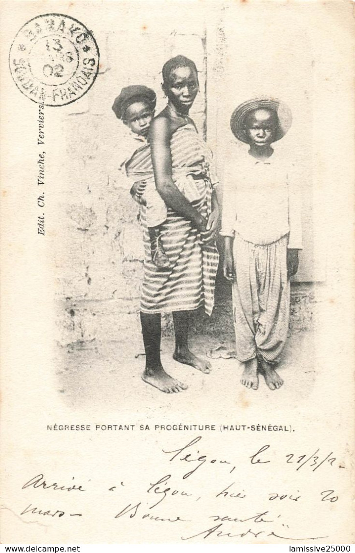 Cartes Postale De Bamako Soudan Francais Du 13 Mars 1902 - Covers & Documents