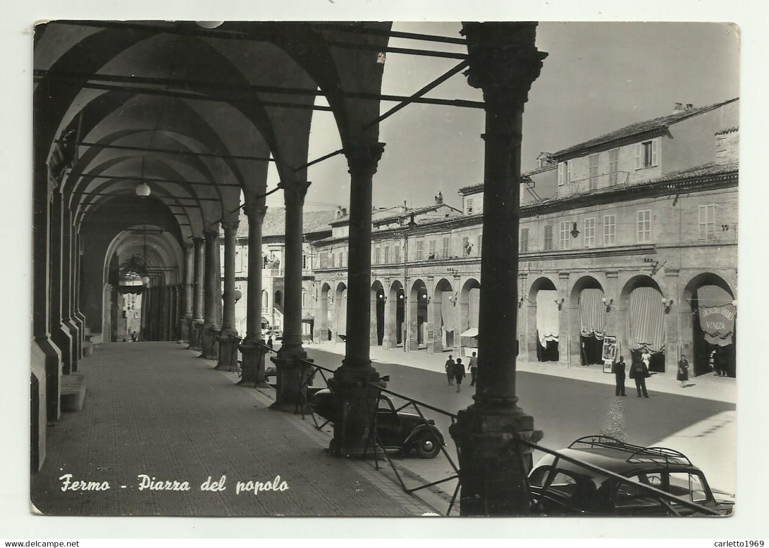 FERMO - PIAZZA DEL POPOLO  - VIAGGIATA FG - Fermo