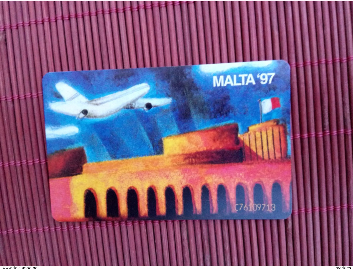 Phonecard Airport Malt 97 Used Rare - Malte