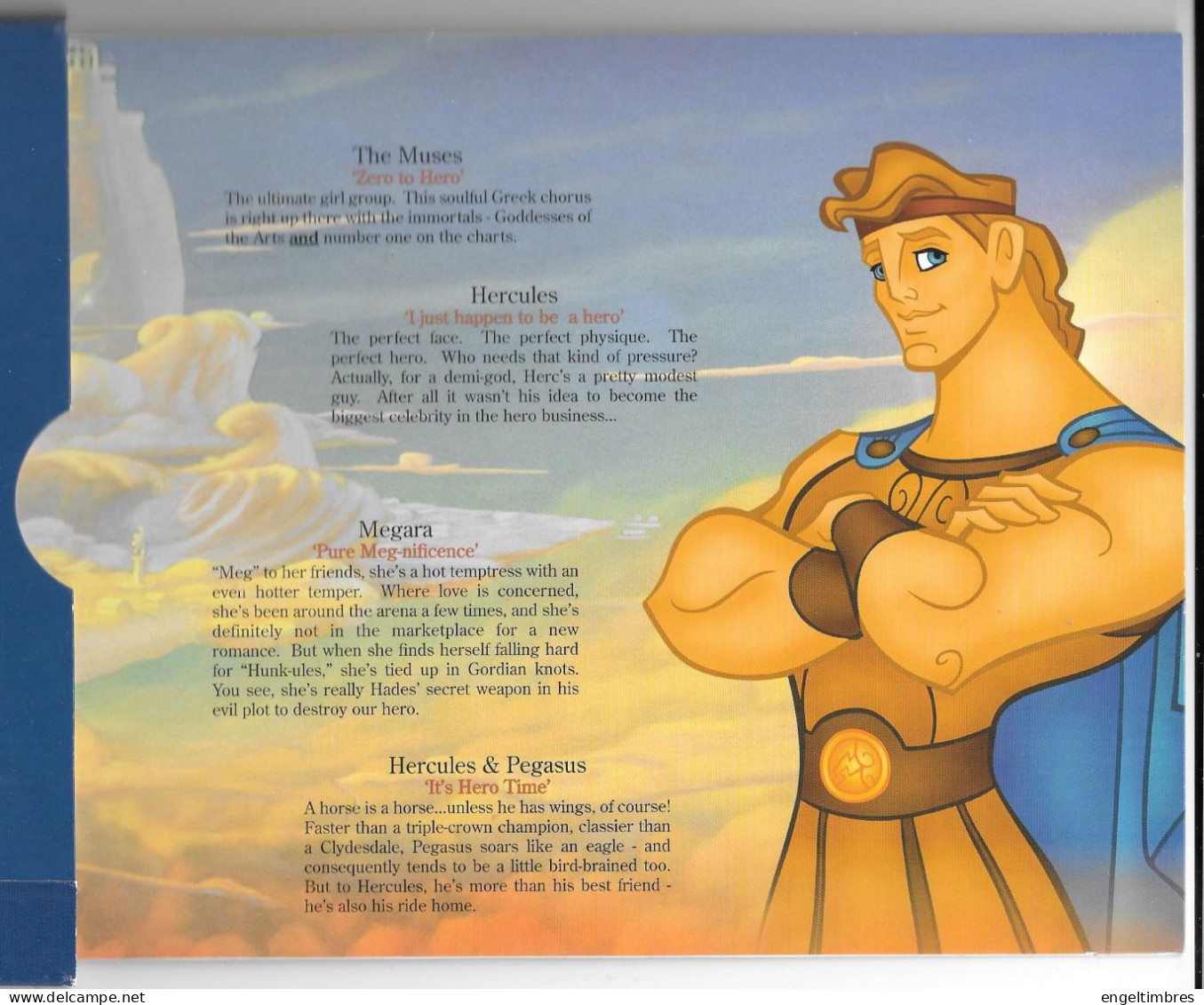 1997 BT WALT DISNEY - HERCULES PHONECARDS (8) Complete In Original   FOLDER _ ZIE SCANS - Sammlungen