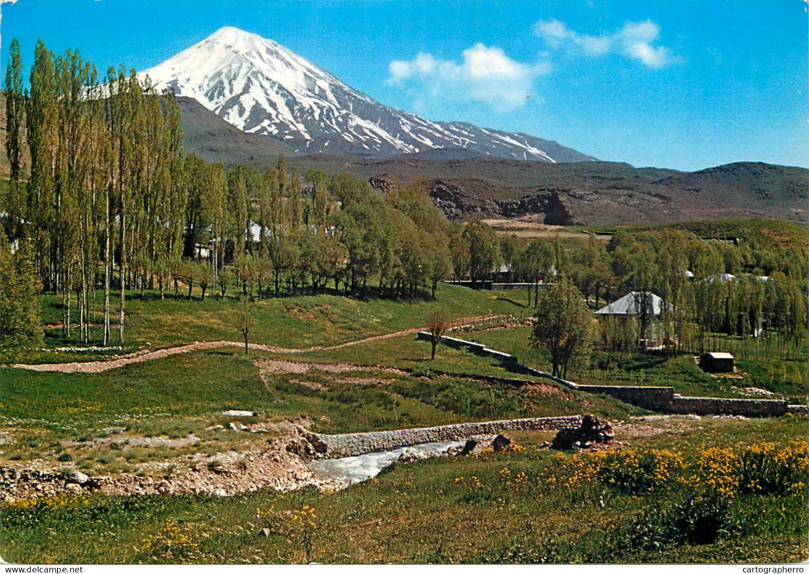 Postcard Iran Teheran Damavand Mountain - Iran