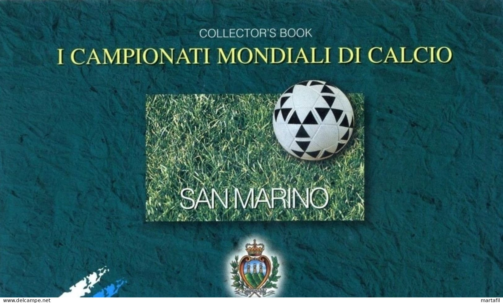 1998 SAN MARINO L5 Libretto 5 MNH ** Coppa Del Mondo Di Calcio FRANCE '98 - Booklets